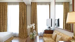 Minibar, in-room safe, blackout drapes, free WiFi