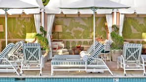 Outdoor pool, cabanas (surcharge), pool umbrellas