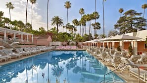 Outdoor pool, cabanas (surcharge), pool umbrellas