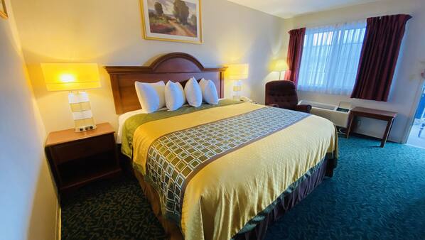 Iron/ironing board, free WiFi, alarm clocks