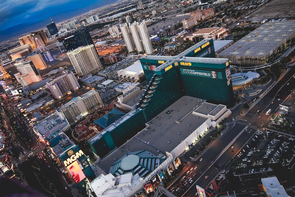 Aerial view, MGM Grand Hotel & Casino