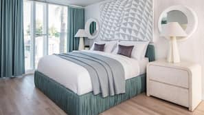 Frette Italian sheets, premium bedding, down duvet, pillow top beds