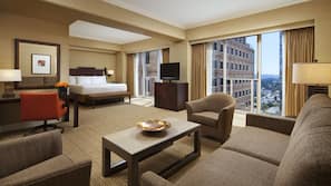 Premium bedding, pillowtop beds, in-room safe, desk