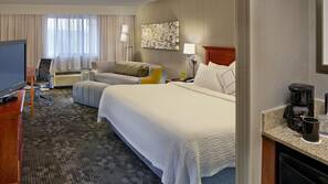 Hypo-allergenic bedding, desk, iron/ironing board, rollaway beds