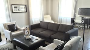 Premium bedding, down comforters, pillowtop beds, minibar