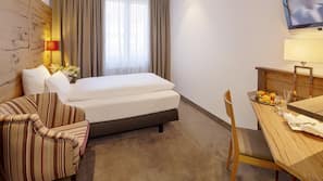 Luxe beddengoed, donzen dekbedden, Select Comfort-bedden, een minibar