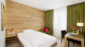 Luxe beddengoed, donzen dekbedden, Select Comfort-bedden, een minibar