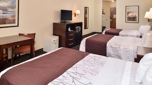 In-room safe, desk, laptop workspace, blackout drapes