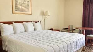 Desk, blackout drapes, iron/ironing board, free WiFi