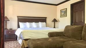 Desk, blackout drapes, iron/ironing board, free WiFi