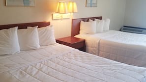 Desk, blackout drapes, iron/ironing board, free WiFi