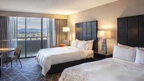 Premium bedding, down comforters, in-room safe, desk