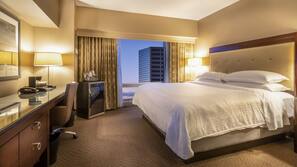 Premium bedding, down comforters, pillowtop beds, in-room safe
