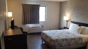 Desk, blackout curtains, iron/ironing board, free WiFi