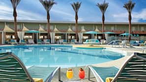 2 outdoor pools, cabanas (surcharge), pool umbrellas