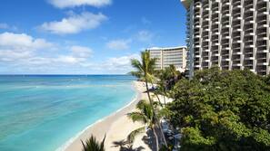 On the beach, snorkeling, beach bar