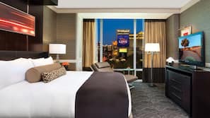 Premium bedding, pillow top beds, minibar, in-room safe