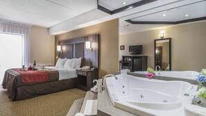 Premium bedding, blackout drapes, iron/ironing board
