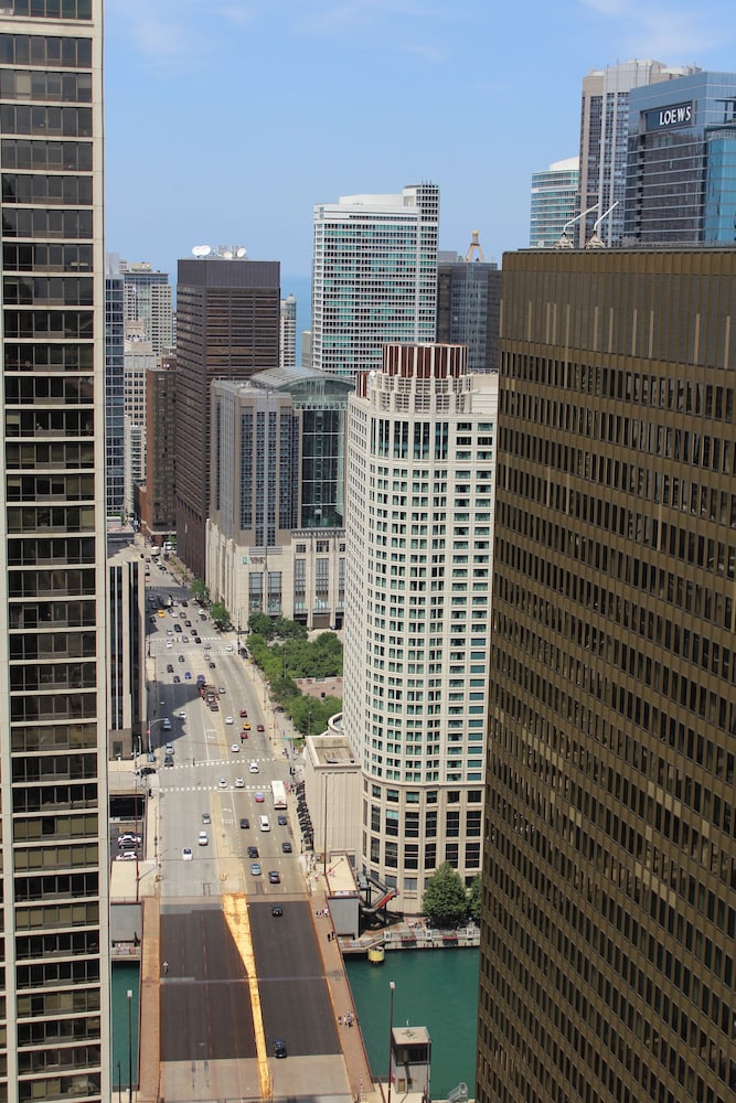 View from room, Fairmont Chicago at Millennium Park