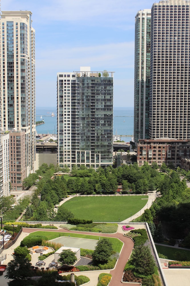 View from room, Fairmont Chicago at Millennium Park