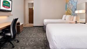 Desk, iron/ironing board, free WiFi, linens
