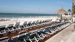 Private beach, white sand