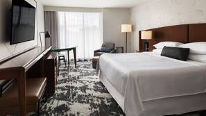 1 bedroom, pillow top beds, in-room safe, desk