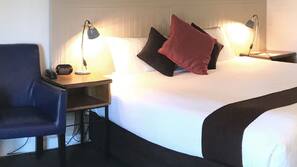 Pillow top beds, minibar, desk, blackout curtains