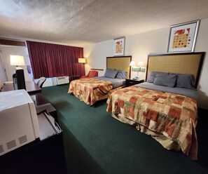 Room, 2 Queen Beds | Premium bedding, down comforters, desk, iron/ironing board