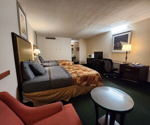 Room, 2 Queen Beds | Premium bedding, down comforters, desk, iron/ironing board