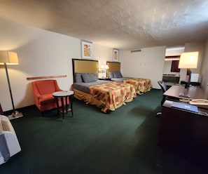 Room, 2 Double Beds, Smoking | Premium bedding, down comforters, desk, iron/ironing board