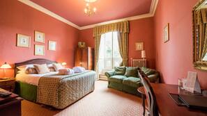 Egyptian cotton sheets, desk, iron/ironing board, free WiFi