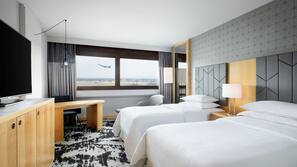 Hypo-allergenic bedding, minibar, in-room safe, desk