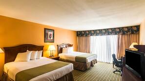 Blackout drapes, iron/ironing board, free WiFi, linens