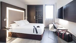 In-room safe, desk, blackout curtains, soundproofing