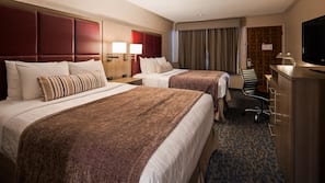 In-room safe, desk, laptop workspace, iron/ironing board