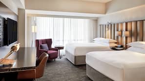 Down duvet, pillow top beds, in-room safe, desk