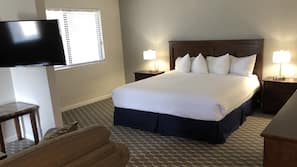Pillowtop beds, desk, iron/ironing board