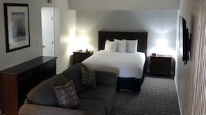 Pillowtop beds, desk, iron/ironing board
