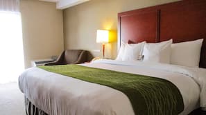 Premium bedding, pillowtop beds, individually furnished, desk