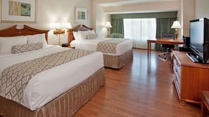 Premium bedding, pillowtop beds, in-room safe, desk