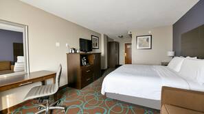 In-room safe, desk, laptop workspace, blackout drapes