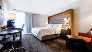 In-room safe, desk, laptop workspace, iron/ironing board