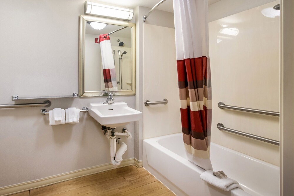 Bathroom, Red Roof Inn Lansing West - MSU