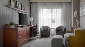 Premium bedding, pillowtop beds, desk, iron/ironing board