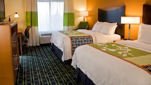 Premium bedding, pillowtop beds, in-room safe, desk