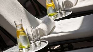 Indoor pool, open 6 AM to 11 PM, sun loungers