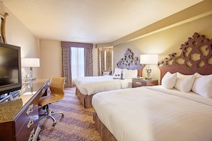 Premium bedding, pillowtop beds, in-room safe, desk