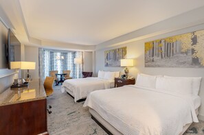 Tower Room with 2 queen beds | Premium bedding, pillowtop beds, in-room safe, desk