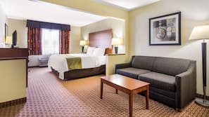 Iron/ironing board, free WiFi, linens, alarm clocks
